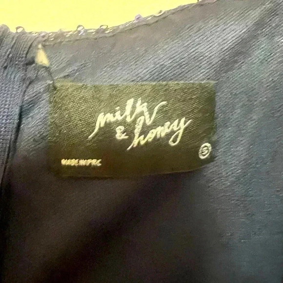 Navy Blue Sequin Dress - Picture 6 of 6